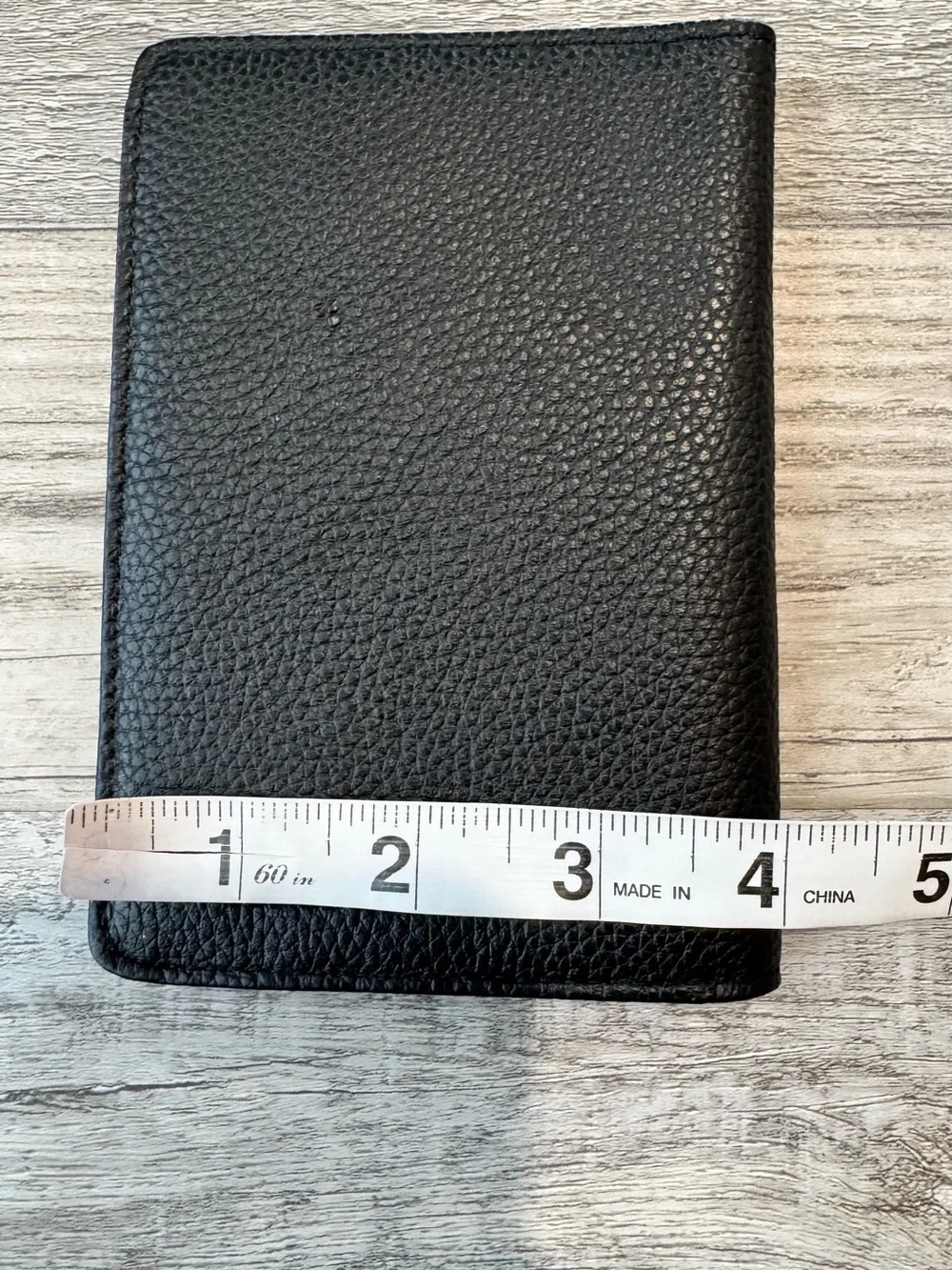 Aimee Kestenberg Pebbles Black Leather Passport Travel Wallet